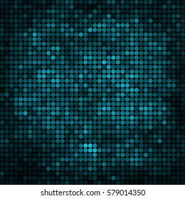 abstract vector colored round dots background - blue