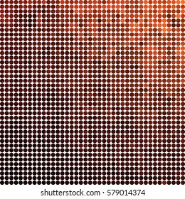 abstract vector colored round dots background - brown