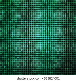 abstract vector colored round dots background - teal