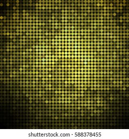 Abstract vector colored round dots background.  green