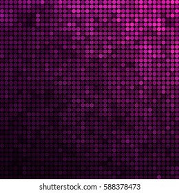 Abstract vector colored round dots background.  purple