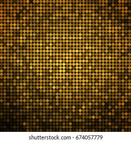 abstract vector colored round dots background - yellow