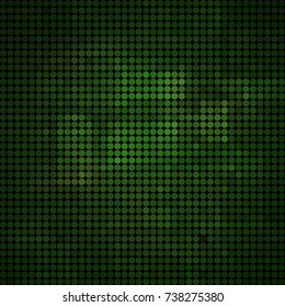 abstract vector colored round dots background - green