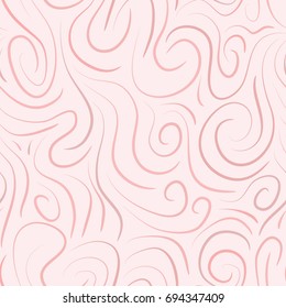 abstract vector colored swirls seamless pattern - red