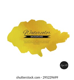 Abstract vector colorful aquarelle background. Hand drawn watercolor painting. Vintage watercolor paper. Amazing watercolor splash.