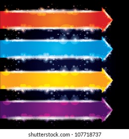 abstract vector colorful arrows
