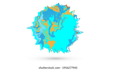Abstract vector colorful atomium sphere, Medicine cellular organism.