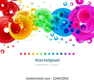 Abstract vector colorful background