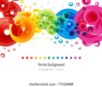 Abstract vector colorful background