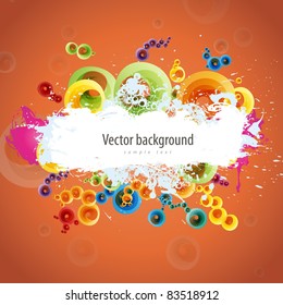 Abstract vector colorful background