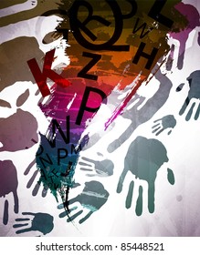 Abstract vector colorful background