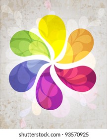 Abstract vector colorful background