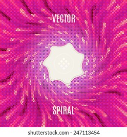 abstract vector colorful background with blank label in center