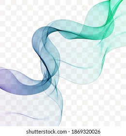 Abstract vector colorful background. The design element is a colored wave. Template for advertising, computer background