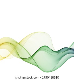 Resumen del fondo colorido vectorial. Elemento de diseño - oleada de verde