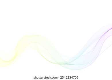 Abstract vector colorful background. The design element is a colored wave. Template for advertising, computer background.