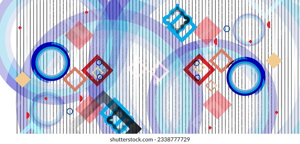 Abstract vector colorful background with dynamic shapes and elements 