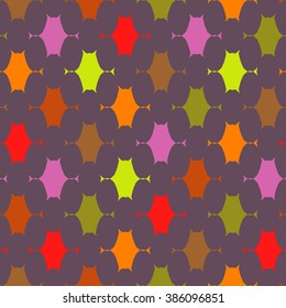 Abstract vector colorful background, geometric hexagon, seamless pattern