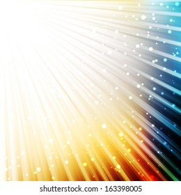 Abstract vector colorful background. Sunburst