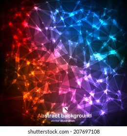 Abstract vector colorful background. This illustration can be used in business templates, web and computer design, banners and wallpapers