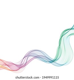 Abstract vector colorful background with transparent fluid smoke design