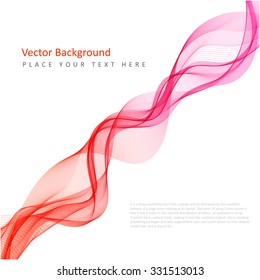 Abstract vector colorful background with transparent smoke