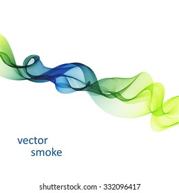 Abstract vector colorful background with transparent smoke