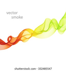 Abstract vector colorful background with transparent smoke