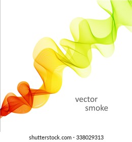 Abstract vector colorful background with transparent smoke