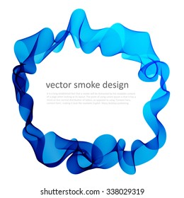 Abstract vector colorful background with transparent smoke