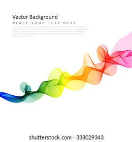 Abstract vector colorful background with transparent smoke