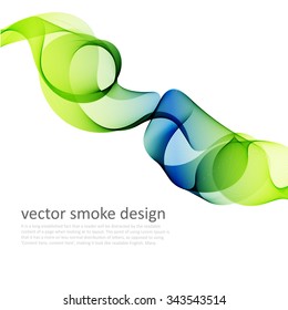 Abstract vector colorful background with transparent smoke