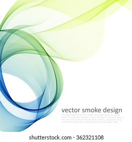 Abstract vector colorful background with transparent smoke