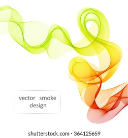 Abstract vector colorful background with transparent smoke