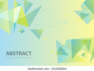Abstract vector colorful background.Chaotically connected points and polygons, Elegant background for business presentations.