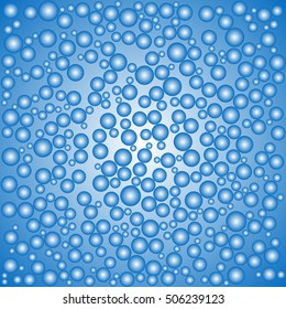 Abstract Vector Colorful Backgrounds with Blue Bubbles. Underwater Concept