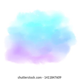 Abstract vector colorful bright smooth hand drawn vector stain for wallpaper, card, decoration, banner, design