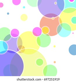 Abstract vector with colorful bubble elements