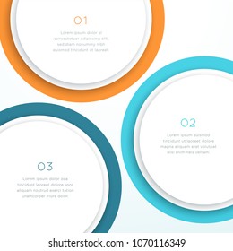 Abstract Vector Colorful Circle 3d Diagram Background