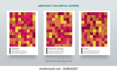 Abstract vector colorful design covers for posters, brochures, books, postcards, voucher, booklets, flyers etc.