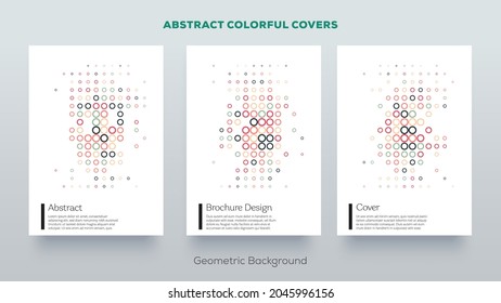 Abstract vector colorful design covers for posters, brochures, books, postcards, voucher, booklets, flyers etc.