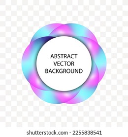 Abstract vector colorful design element.