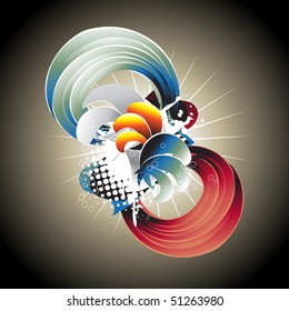 Abstract vector colorful design. Place your text or artwork.