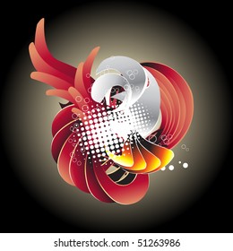 Resumen de diseño colorido vectorial. Coloca tu texto o obra de arte.