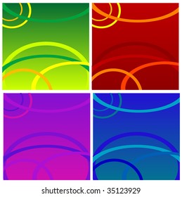 Abstract vector colorful design sets