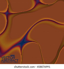 Abstract vector colorful distorted mesh plane on dark background. Futuristic style card. Elegant background for business presentations. Corrupted point plane. Chaos aesthetics.