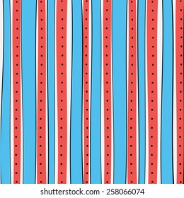 Abstract vector colorful  doodle pattern. Geometric  Modern Background with waves and lines