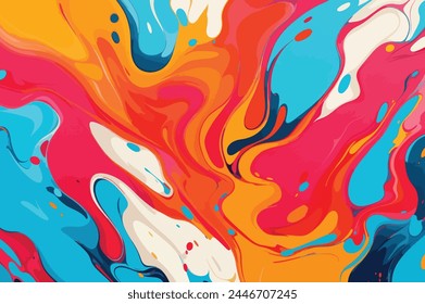 abstract vector colorful drawing background , abstract illustration