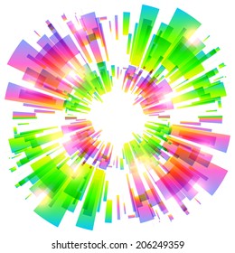 Abstract vector colorful explosion