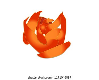 Abstract Vector colorful flower blooming on white background. Floral decorative elements are isolated and editable for wedding decoration,valentines day, mother’s day, sales other...